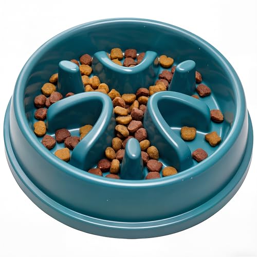 Slow Feeder Dog Bowls, Maze Lick Plate to Slow Down Eating for Fast Eaters | for puppy & cat, BPA free, durable, dishwasher safe, puzzle pattern, anxiety relief, not chew toy, dry wet raw frozen food