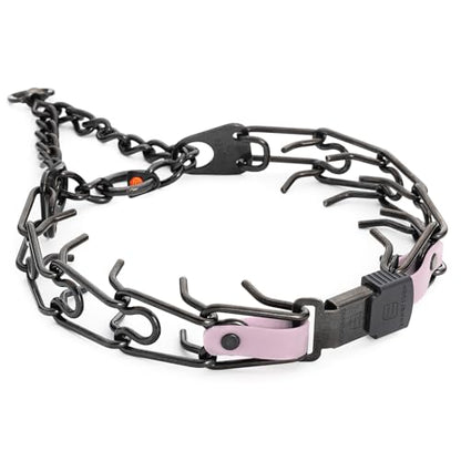 Herm Sprenger Black Stainless Steel Dog Collar with Quick Release ClicLock Buckle and Biothane Insert Training Collar Made in Germany (Pastel Purple, 25in x 4.0mm(Neck Size up to21-22in)) - color: Pastel Purple, size: 25in x 4.0mm(neck size up to21-22in)