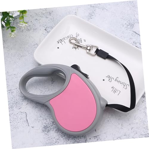 COLLBATH 5m Retractable Dog Leash Pet Leash Braking System Telescopic Traction Rope One- for Pet Dogs