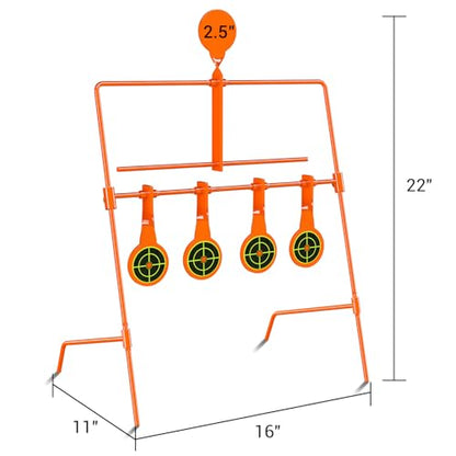 Highwild Resetting Target, Rated for .22 Rimfire - Large Size and 2.5 Inch Shooting Targets | Pop-Up Steel Prairie Dog - color: A- .22 Auto Resetting Target