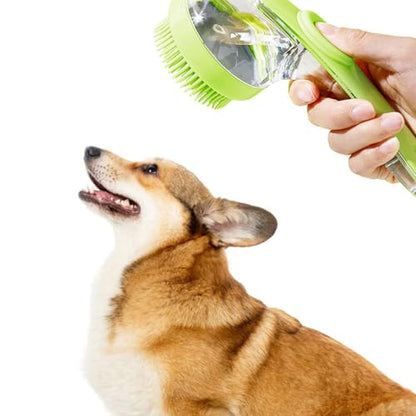 Practical Pet Shampoo Dispenser Bathing Brush for Easily Dogs and Cats Bathing with Relaxing Massages Shower Brushes for Dogs Soft Silicone Shampoo Massage Dispenser Grooming Shower Brush