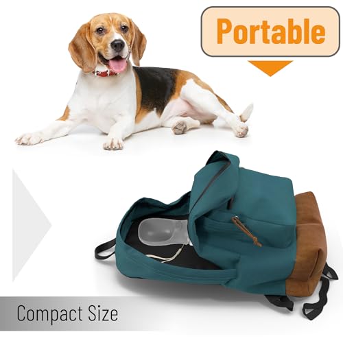 Mr. Pen- Portable Dog Water Bottle, 19 oz, Large | Leak Proof Puppy Water Dispenser with Drinking Feeder for Pets, Outdoor Walking, Hiking, Travel, Not Dishwasher Safe - color: Gray