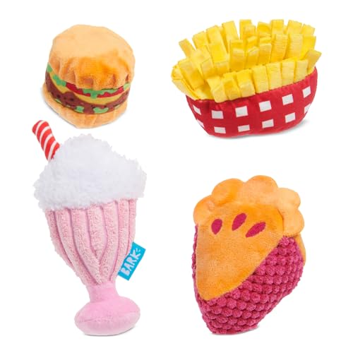 Barkbox Dine & Dash Dog Toy Bundle – Squeaky Dog Toys – Plush Dog Toys – Puppy and Pet Toys for Small Dogs - color: Dine & Dash Bundle
