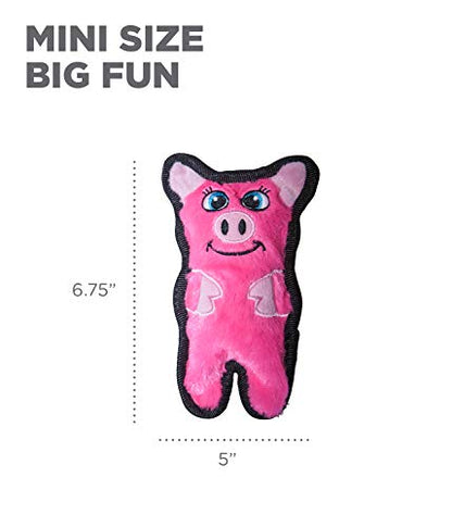 Outward Hound Invincibles Mini Plush Dog Toy 3-Pack, Dog-Chicky-Pig, XS - color: Dog-Chicky-Pig, style: 3-Pack