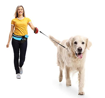Running Belt Sport Waist Pack with Water Bottle Holder Hydration Belt Fanny Pack Reflective Stripes Cellphone Storage Earphone hole for Dog walker Hiking Travel (BLACK/PINK) - color: BLACK/PINK