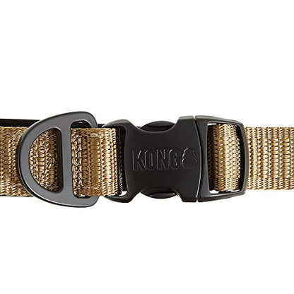 KONG Comfort Ultra Durable Traffic Padded Handle Hands Free Quick Control Leash 6' (Tan)