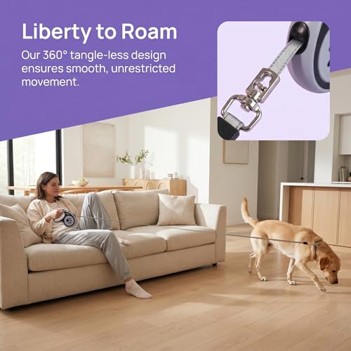 Retractable Dog Leash for Small Medium Dogs One-Click Brake & Lock Anti-Slip Ergonomic Handle 360° Tangle-Free Zinc Alloy Hook Durable ABS Casing-9.84feet Black - color: Black, size: 1