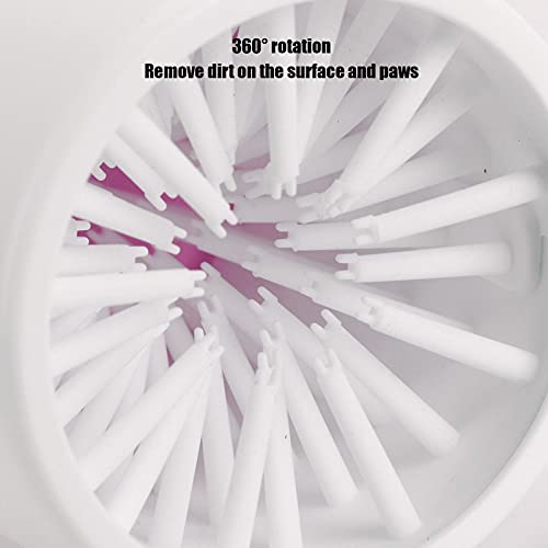 GOWENIC Pet Dog Cleaner Cup, Portable Dirt Removal Dog Foot Washer, Cleaning Cup Accessories for Home Travel (Pink) - color: Pink