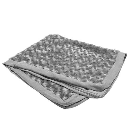 Furhaven Replacement Dog Bed Cover Ultra Plush Faux Fur & Suede Mattress, Machine Washable - Gray, Jumbo (X-Large) - color: Gray, size: Jumbo (X-Large) (Pack of 1)