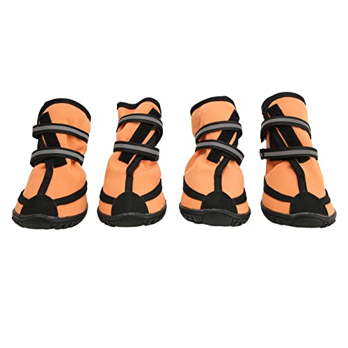 Dog Shoes Paw Protector, Breathable to Prevent Slipping WearResistant Reflective Soft Dog Shoes for Trail Running for Dogs Backpacking by (L)
