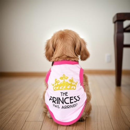 Pistha 4 Pack Dog Shirts Summer Printed Puppy Clothes Cute Sleeveless Pet T Shirts Dog Clothes for Small Medium Dogs Cats Girl(L) - size: Large