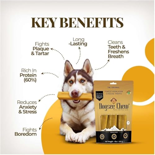 Dogsee Original Himalayan Yak Cheese Dog Chews (Small - 5 Bars) Yak Chews for Small Dogs .100% Natural, 60% Protein, Dog Treats for Small Breed Dog Chews - size: Small (Pack of 5)