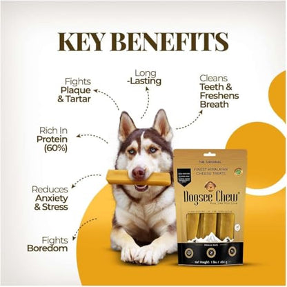 Dogsee Original Himalayan Yak Cheese Dog Chews (Small - 5 Bars) Yak Chews for Small Dogs .100% Natural, 60% Protein, Dog Treats for Small Breed Dog Chews - size: Small (Pack of 5)