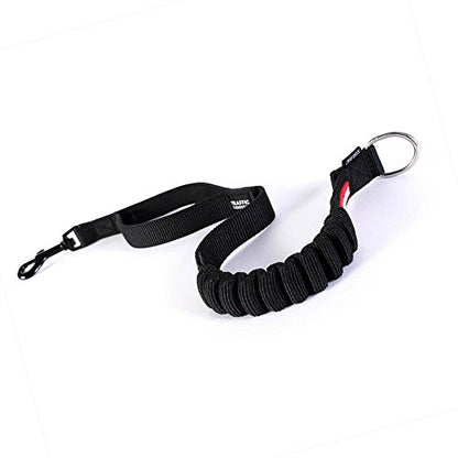 EzyDog Zero Shock Leash Extension – Shock Absorbing Bungee Leash Extender for Dogs That Pull or Excite, with Traffic Control Handle (24”, Black) - color: Black