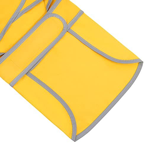 Dog Raincoat, Waterproof Dog Rain Jacket with Hood, Adjustable Rain Coat Poncho with Reflective Strips & Leash Hole for Large Medium Small Dogs Puppies, Lightweight Pet Clothes - color: Yellow, size: Medium