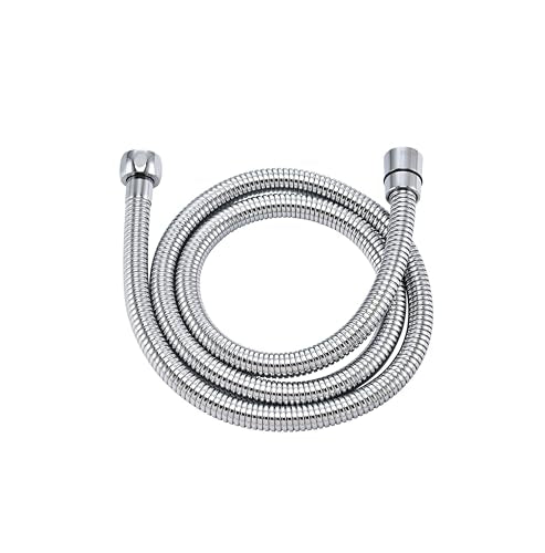 Shower Hose Extra Long 304 Stainless Steel Handheld Showerhead Hoses,Anti Winding Interface,With Brass Insert And Nut-durable ＆ Flexible Rv Shower Hose Replacement (Chrome, 39 Inches) - color: Chrome, size: 39 Inches