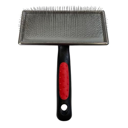 Ryan's Pet Supplies Paw Brothers Flat Slicker Brush for Dogs, Dog Brush for Long Haired Dogs, Professional Grade, Coated Tips, Gentle on Skin, Maximum Coverage, Extra Large - size: Extra Large