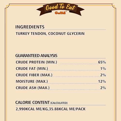 Gootoe Turkey Tendons for Dogs –All-Natural, Hypoallergenic Dog Treats, Rawhide Alternative, Long Lasting Puppy Chews, Healthy Dog Treats for Small Breeds, Ring (S), 6 Count Pack - size: 2.54 Ounce (Pack of 1)