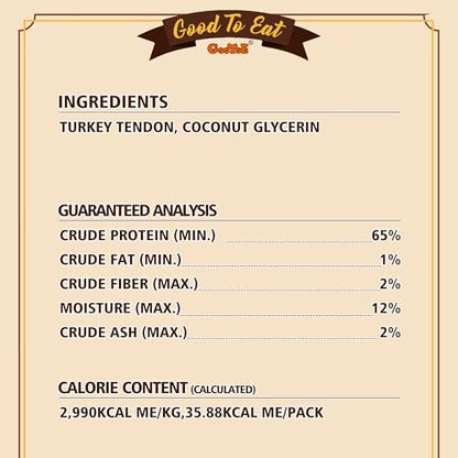 Gootoe Turkey Tendons for Dogs –All-Natural, Hypoallergenic Dog Treats, Rawhide Alternative, Long Lasting Puppy Chews, Healthy Dog Treats for Small Breeds, Ring (S), 6 Count Pack - size: 2.54 Ounce (Pack of 1)