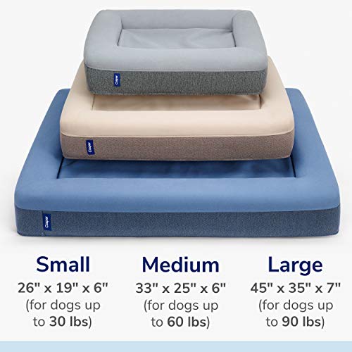 Casper Dog Bed, Plush Memory Foam, Medium, Sand - color: Sand, size: Medium