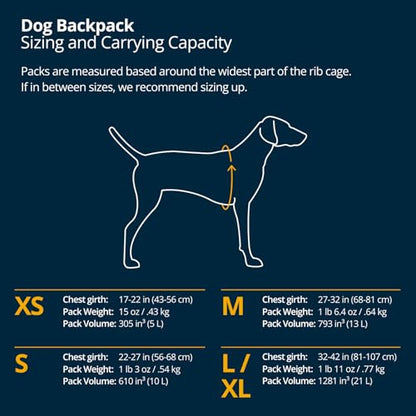 Ruffwear, Front Range Day Pack, Dog Backpack with Saddlebags, 5-Point Adjustment, 3 Leash Points, Padded Handle, Internal Mesh Pockets, Reflective Trim, Light Loop, River Rock Green, Small - color: River Rock Green, size: Small