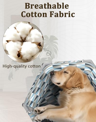 Orthopedic Dog Bed - Beds Bolster,Cooling Elevated Dog Beds with Metal Frame,Raised Dogs Bed,Easy to Assemble,Up to 80 lbs,Medium - size: Bolster M