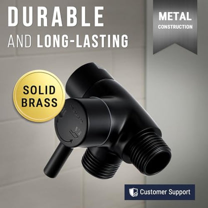 G-Promise Dog Shower Sprayer Attachment for Fast and Clean Pet Showering, Multifunctional Shower, Metal Diverter, 78 Inch Extra Long Hose, No Drill Hook, Dog Washing-Bathroom (Matte Black) - color: Matte Black, size: 78 Inch Hose