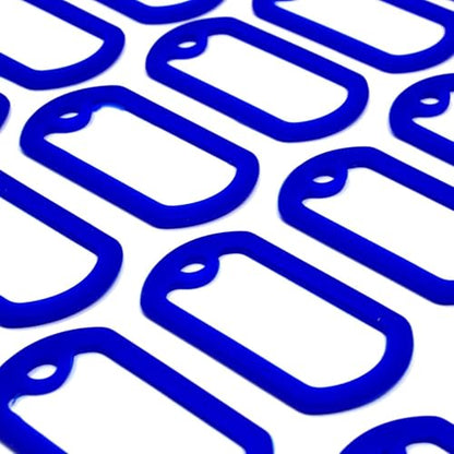 Bulk Military GI Dog Tag Silencer Rubber Silicone Cover, Blue, 10 pc