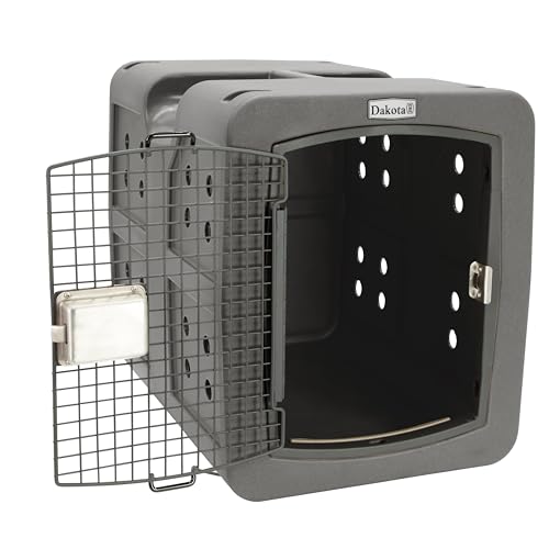 dakota283 Medium Kennel -Frame Door- Dark Granite - color: Dark Granite, size: Medium