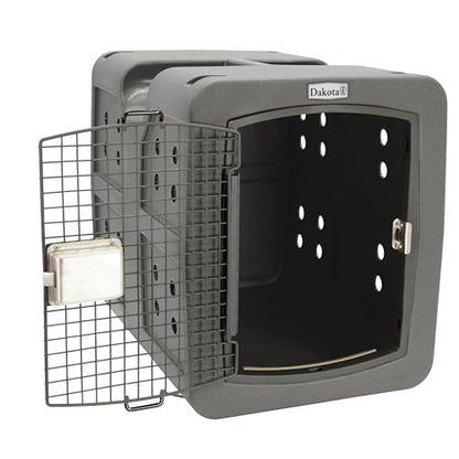 dakota283 Medium Kennel -Frame Door- Dark Granite - color: Dark Granite, size: Medium