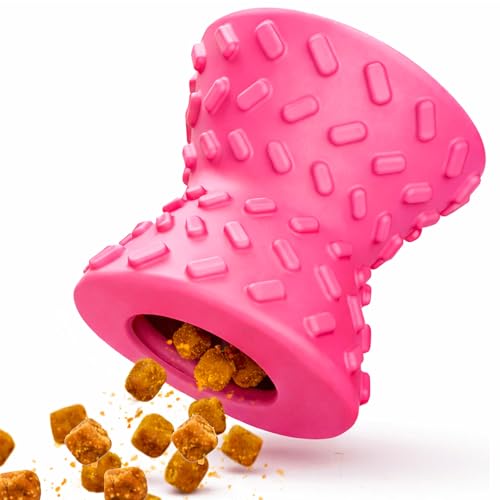 Dog Puzzle Toy – Interactive Treat Dispensing Dog Toy to Keep Dogs Busy, Mental Stimulation & Boredom Relief Toy for Indoor Play, Small & Medium Dogs - color: Peach, size: Small