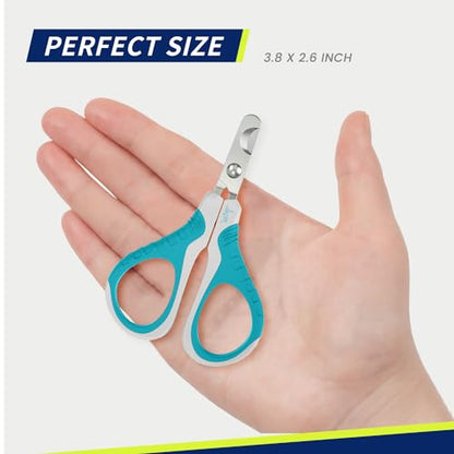 WePet Pet Nail Clippers U07.1, Professional Claw Trimmer, Bended Scissor Special for Cats, Kittens, Dogs, Puppies, Small Animals, White/Pine Green - color: #01 White/Pine Green