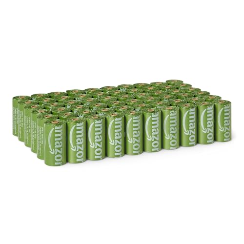 Amazon Basics Dog Poop Bags, 70% Recycled Material, Leak-Proof with Generous Length, 13 x 9 Inch, 900-Pack (60 Rolls), for Walks and Public Spaces - size: 1 Count (Pack of 900)