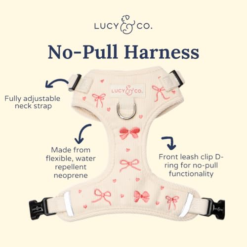 Lucy & Co. Ever So Sweet No-Pull Dog Harness, Adjustable Front Clip Harness with Comfort Padding, X-Large - color: Ever So Sweet, size: X-Large