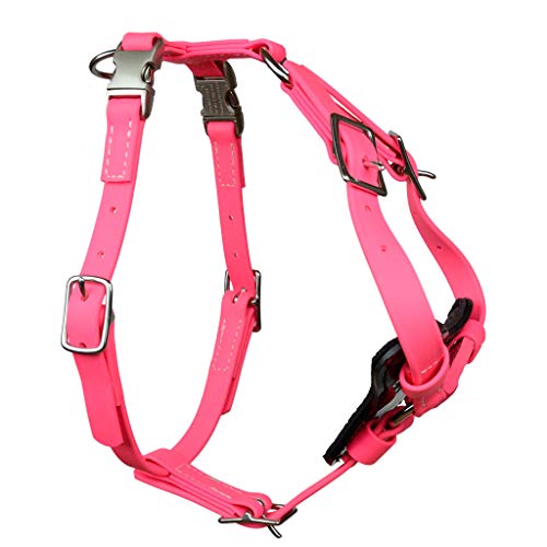 Redline K-9 All Weather Biothane Dog Harness (Large, Pink) - color: Pink, size: Large