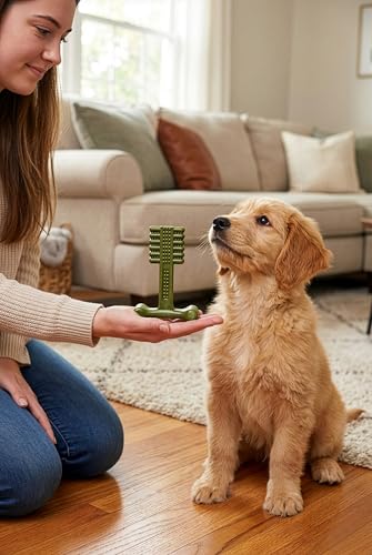 SPOT Bam-Bones Plus Toothbrush Dog Chew Toy for Small Dogs 10–30 lbs, Bamboo & Nylon Dental Chew with Mint & Baking Soda, Cleans Teeth & Freshens Breath, for Moderate to Heavy Chewers, 4 Inch - size: 4 Inch (Pack of 1)