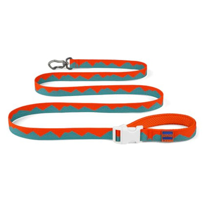 Charlie’s Backyard Teton Dog Leash, Urban to Trail 6 FT Heavy-Duty Lead Adjustable Length Hands-Free Waist-Worn, Ultra-Light Aluminum Hook, Comfort Handle with Poop Bag Clip, Sunset Peaks - color: Sunset Peaks