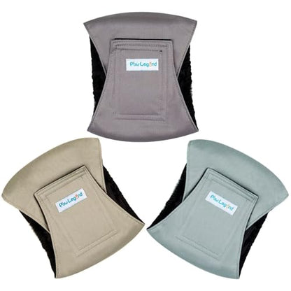 Paw Legend Washable Dogs Diapers Male Dog Belly Bands for Male Dogs Diapers Reusable Puppy & Doggie Diapers Male - color: Purple Grey, Green, Brown, size: X-Small