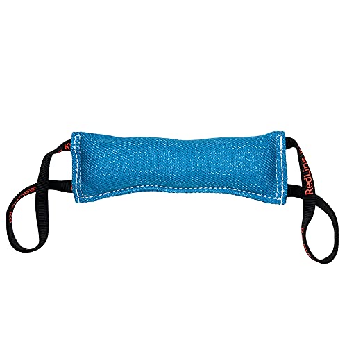 REDLINE K-9 Dog Bite Tug Toy 3" X 16" 2 Handle Bite Suit French Linen (Electric Blue) - color: Blue