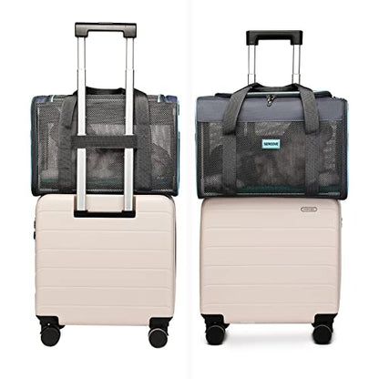 Frame Soft Surface pet Carrier, cat, Dog and Rabbit Transport Carrier, Airline-Approved pet Transport Carrier, Carrier Non-Collapse Deformation and Safety Special Zipper Hook Design.
