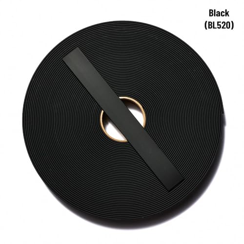 Buckleguy.com BioThane®, Beta, Leather Weight - color: Black, size: W: 1-1/2" and L: 1 Foot (continuous length)