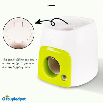 Dog Tennis Ball Treat Toy, Interactive Food Reward Ball for Dogs, Non-Toxic Self-Play Chew Toy for Boredom Relief, Teething & Mental Enrichment