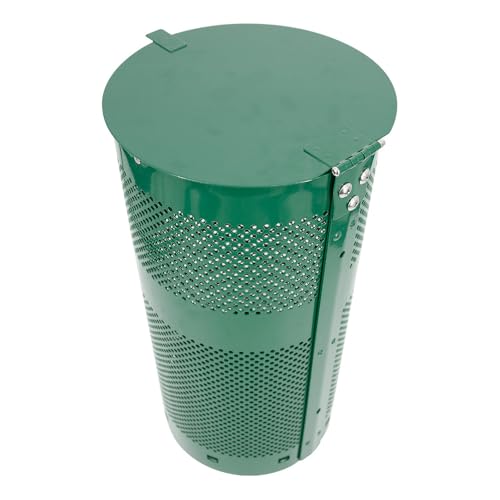 ZERO WASTE USA - The Sentry® Waste Can Gloss Green - 100% Rust-Free, Powder-Coated, Commercial-Grade Aluminum to Withstand Weather. 10-Year Warranty - color: Gloss Green