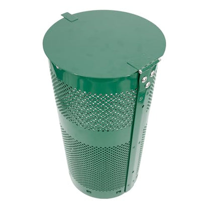 ZERO WASTE USA - The Sentry® Waste Can Gloss Green - 100% Rust-Free, Powder-Coated, Commercial-Grade Aluminum to Withstand Weather. 10-Year Warranty - color: Gloss Green