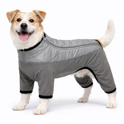 Pet Life ® Aura-Vent Lightweight 4-Season Stretch and Quick-Dry Performance Full Body Dog Coat Pet Jacket - color: Grey, size: Small