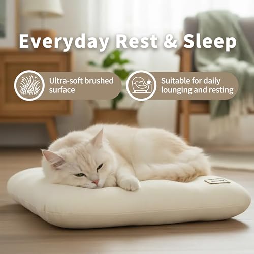 Washable Dog Bed Ultra Soft Plush Dog Crate Mat, Dog Bed for Crate, 3.2" Thick Dog Bed Mat, Kennel Pad for Small and Medium Dogs, Beige (Beige, 24" L x 18" W x 3.2" Th) - size: 24"L x 18"W x 3.2"Th