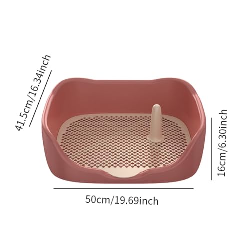 Dog Toilet, Mesh Grids Pet Training Toilet, Indoor Indoor Potty Tray, Cleaning Tool Mesh Grids Toilet, Red Large - color: Red Large