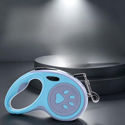 Retractable Dog Leash 118.11 Inches Extendable Lead with Strong Nylon Tape Tangle-Free One-Handed Brake Pause Lock for Small Medium Dogs (Blue) - color: Blue