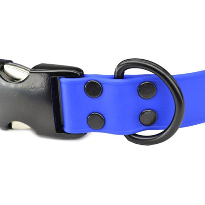 Ray Allen Adjustable Biothane Dog Collar, Large, Blue - color: Blue, size: 18" - 28"