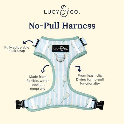 Lucy & Co. The Match Point No-Pull Dog Harness - Size X-Large- Vest to Stop Pulling & Walk Easy - Comfortable Leash Training Product w/Adjustable Chest & Neck Straps - color: The Match Point No-Pull Harness, size: X-Large